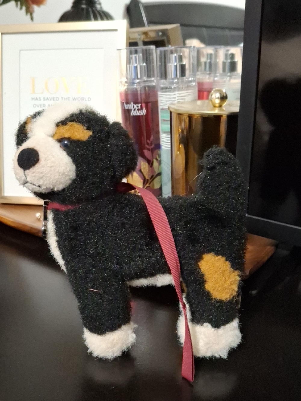 American Girl Doll Nicki's Service Dog Sprocket Plush Bernese Mountain Puppy